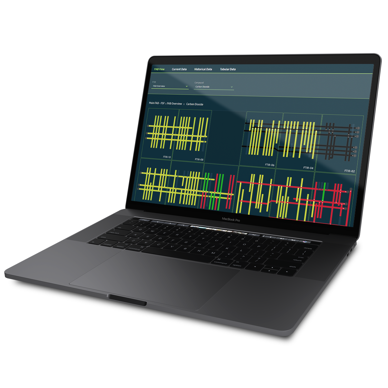 Tsunami Data Management Program screenshot on laptop